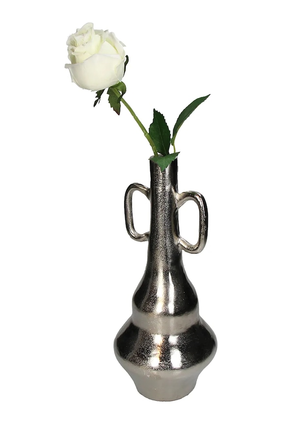 Obývacia izba a spálňa Dekoratívna váza home & lifestyle 33 x 14 x 14 cm KAL.3784 sivá