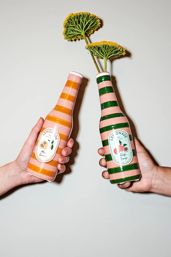 home & lifestyle wazon dekoracyjny 24 x 6,5 x 6,5 cm multicolor KAL.4128