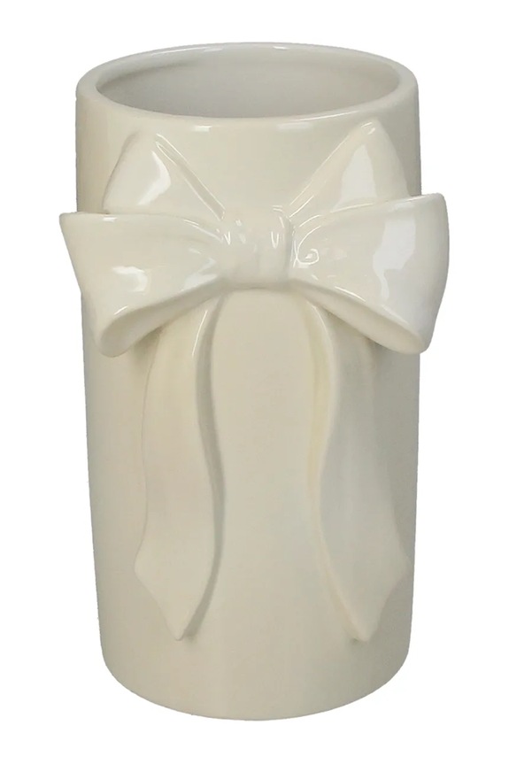 Dekoratívna váza home & lifestyle 18,5 x 10,5 x 11,5 cm béžová KAL.6106