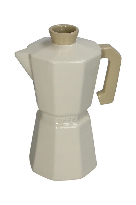 Dekoratívna váza home & lifestyle Percolator 25 x 11,5 x 17,5 cm béžová KAL.7601