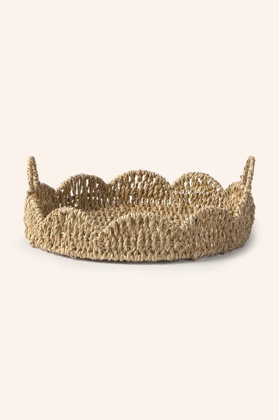 Декоративный поднос Calma House Pleiku 35 x 7 cm бежевый PLEIKU.35C.NAT