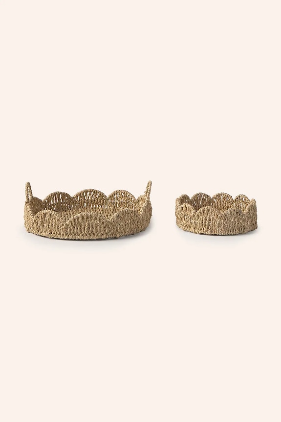 Декоративный поднос Calma House Pleiku 35 x 7 cm PLEIKU.35C.NAT бежевый AA00