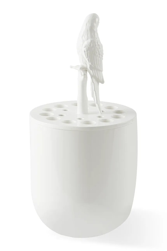 Pols Potten vază decorativă bird watching 23,5 x 51 cm alb 240.205.123