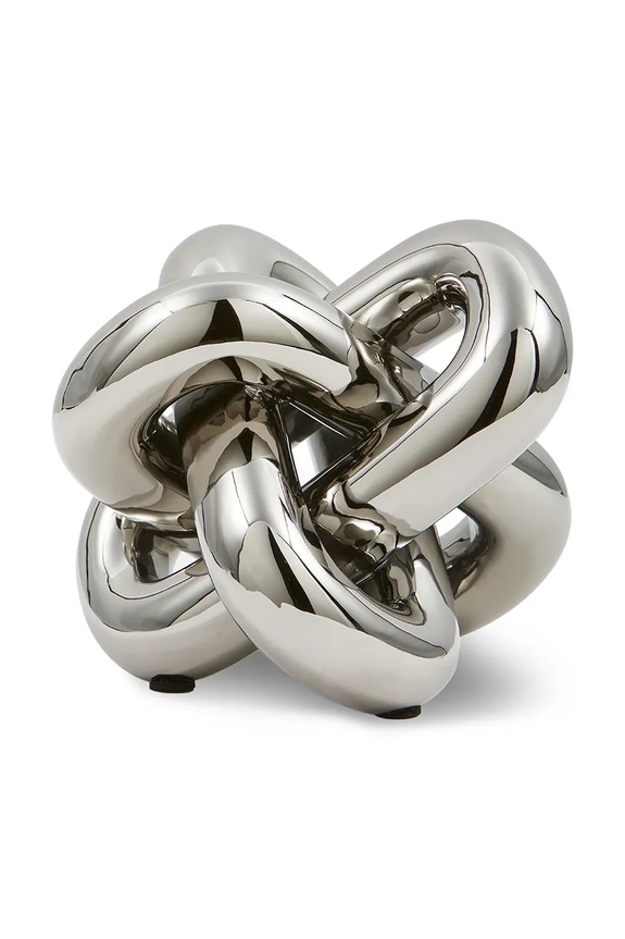 Salon i sypialnia Pols Potten figurka dekoracyjna moving silver 26 x 24 x 19 cm 240.300.040 szary