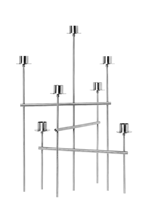 Декоративен свещник ferm LIVING 26 x 42 cm сив 1104272380