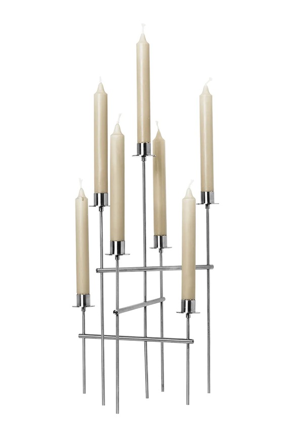 Декоративен свещник ferm LIVING 26 x 42 cm 1104272380 сив AA00