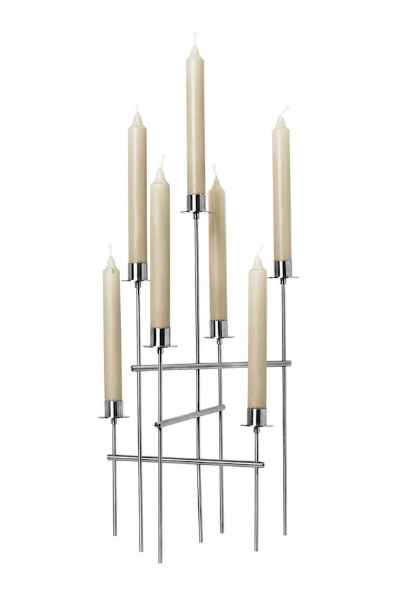 Декоративен свещник ferm LIVING 26 x 42 cm 1104272380 сив AA00