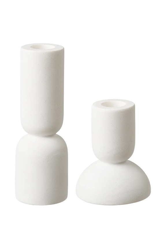 House Nordic gyertyatartó készlet 15 / 9,5 cm 2 db fehér 4561204