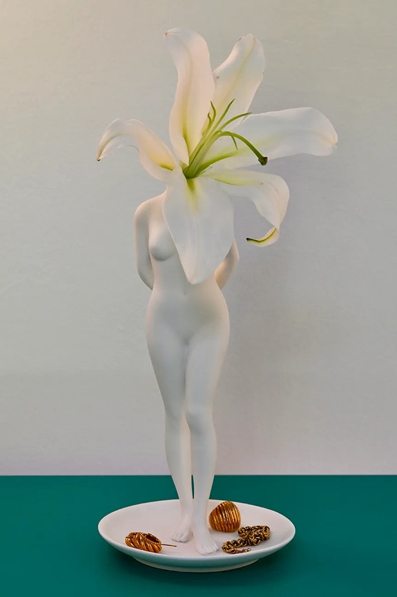 Διακοσμητικό βάζο Seletti La Timida 26 cm 10088 λευκό