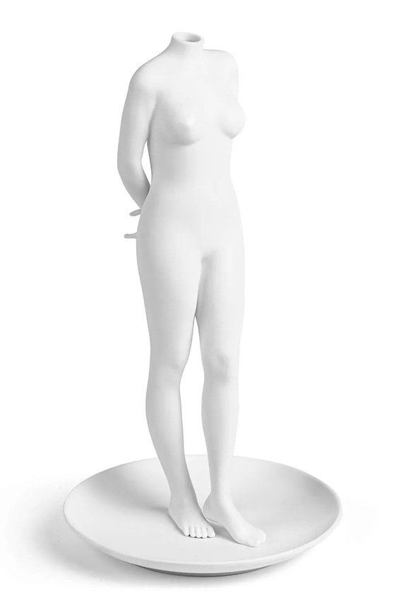 Διακοσμητικό βάζο Seletti La Timida 26 cm 10088 λευκό AA00