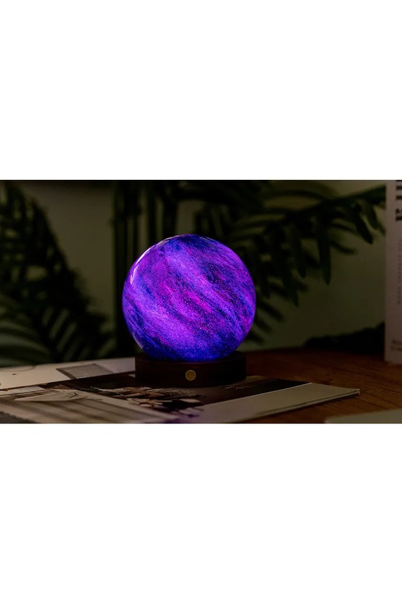 Obývacia izba a spálňa Dekoratívna led lampa Gingko Design AstraGlass Light L/12 x 12 x 13 cm G050L.GB viacfarebná
