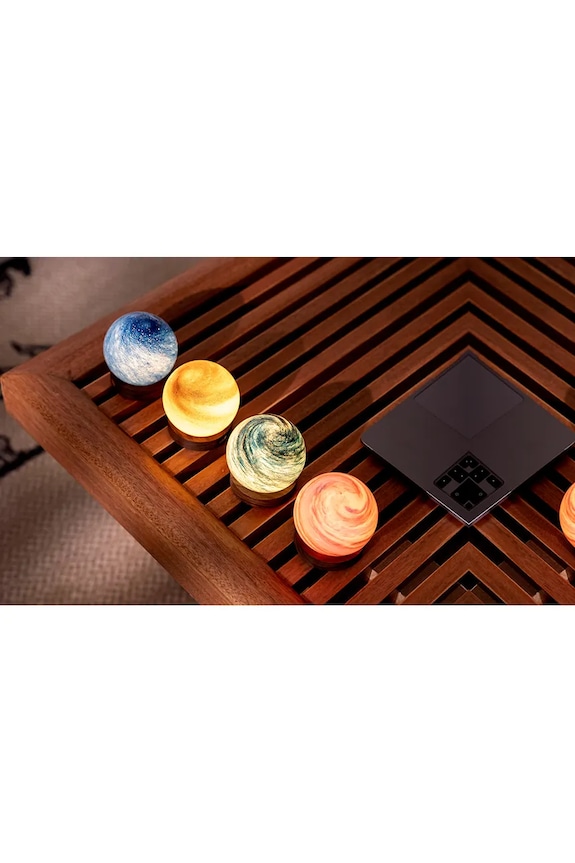 Dekoratívna led lampa Gingko Design AstraGlass Light L/12 x 12 x 13 cm G050L.GB