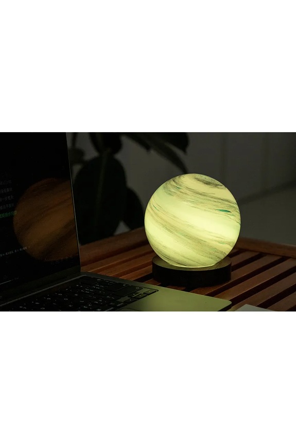 Ασύρματη διακοσμητική λάμπα led Gingko Design AstraGlass Light L/12 x 12 x 13 cm τιρκουάζ G050L.PC