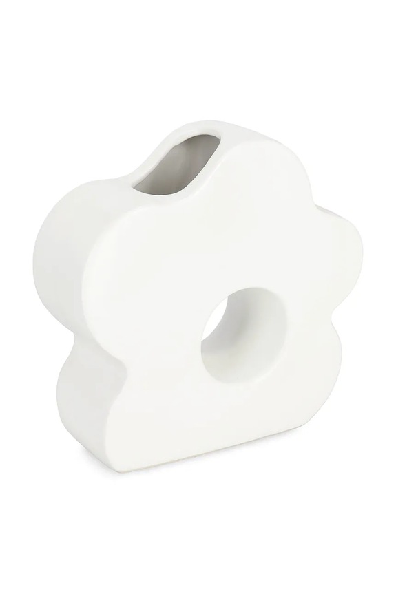 Bizzotto vază decorativă Roswell 22 x 8 x 21 cm alb 503332