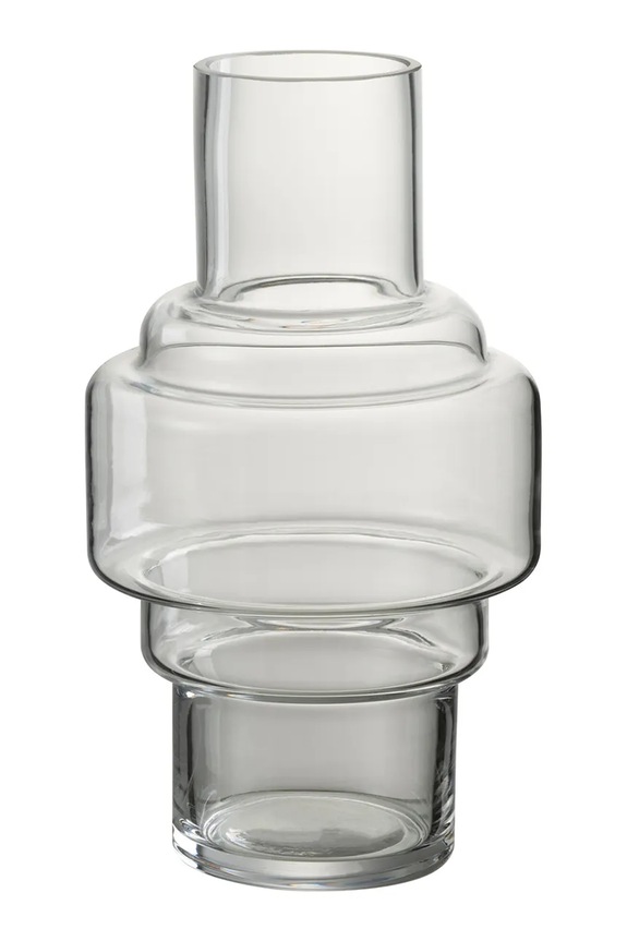 J-Line wazon dekoracyjny 14 x 14 x 25,5 cm transparentny 28870