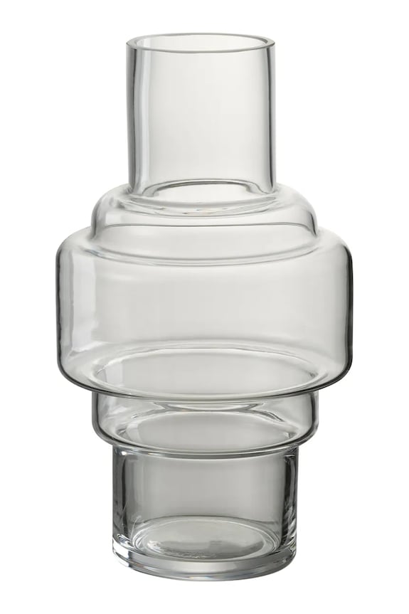 J-Line wazon dekoracyjny 14 x 14 x 25,5 cm transparentny 28870