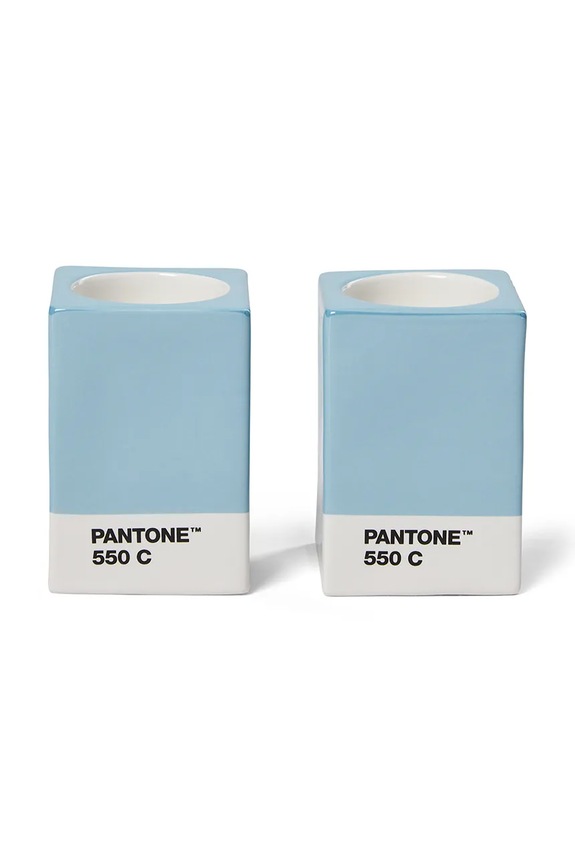 Pantone świecznik dekoracyjny 7,8 x 5,5 cm 2-pack 101720550 niebieski AA00