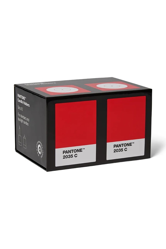 Salon i sypialnia Pantone zestaw świeczników dekoracyjny z porcelany 101722035 czerwony