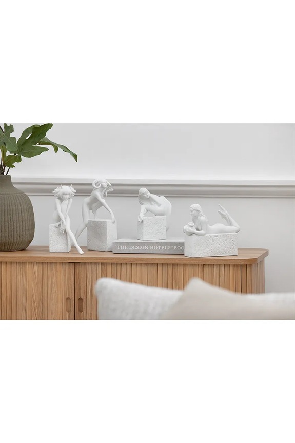 Salon i sypialnia Christel figurka dekoracyjna Byk 23 cm DK4505.ZODIAC biały