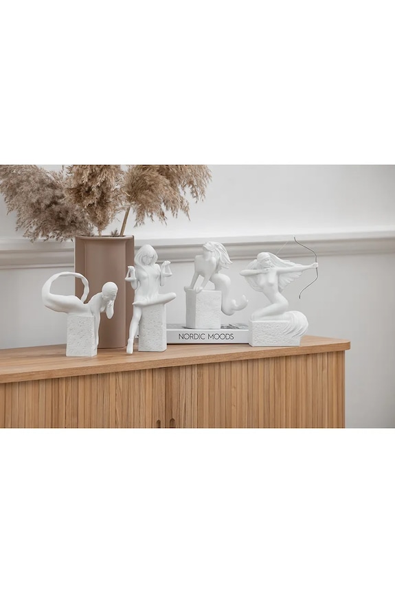 Salon i sypialnia Christel figurka dekoracyjna Strzelec 25 cm DK4512.ZODIAC biały