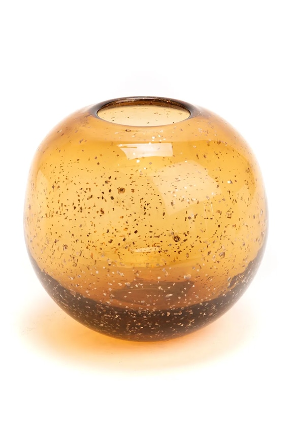 home & lifestyle vază decorativă 13.5 cm galben 159622