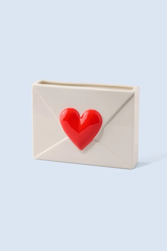 Fluid Market декоративна ваза Heart 16,5 см білий AAVSEHEART