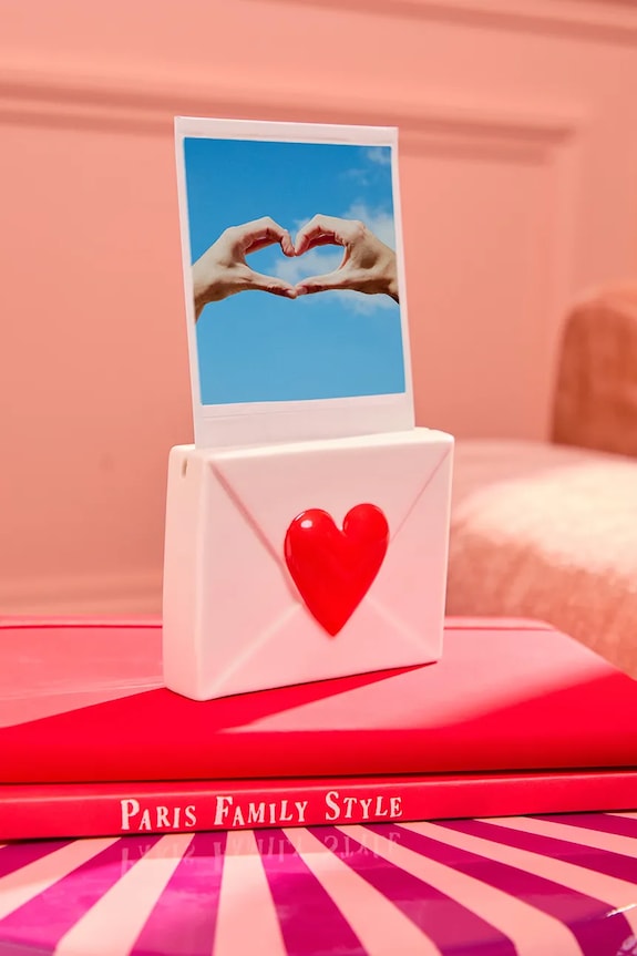 Fluid Market ramă foto Heart 10 x 7,5 x 2,5 cm alb AAPHHEART