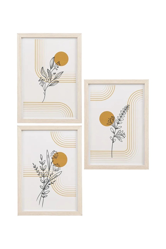 Κορνίζα House Nordic Madison 30 x 21 x 1,5 cm 3-pack μπεζ 4981012