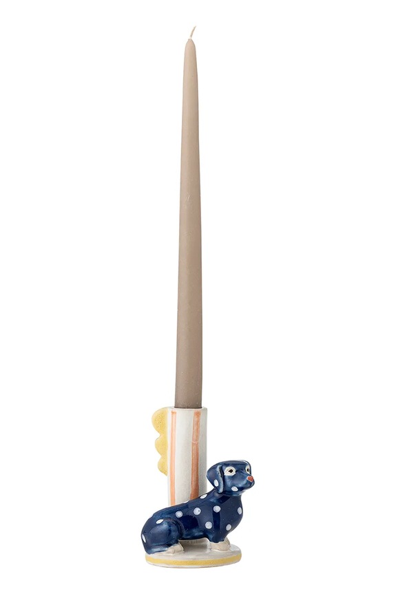 Bloomingville dekoratív gyertyatartó Dachsy 12 cm 82063239 többszínű AA00