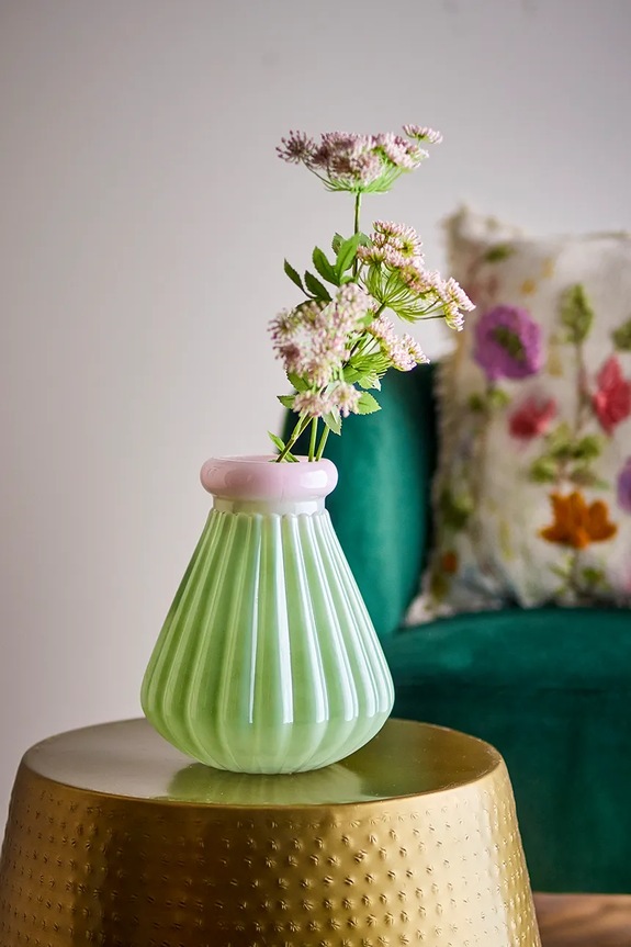 Salotto e camera Bloomingville vaso decorativo Judith 24,5 cm 82072711 verde