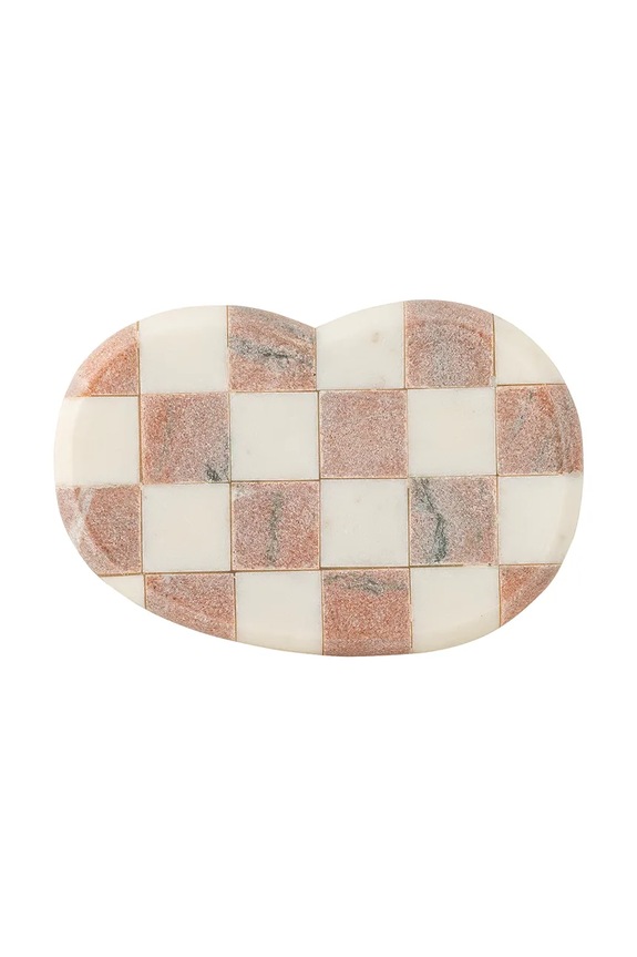 Διακοσμητικός δίσκος Bloomingville Petrea 22 x 14,5 cm 82069367 ροζ AA00