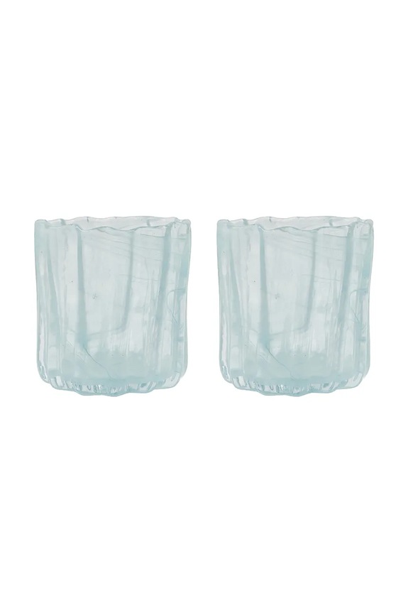House Doctor sfesnic decorativ HDCurl 11,5 cm 2-pack albastru 900001290