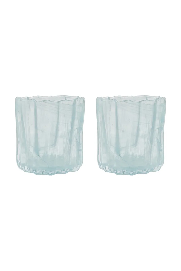 House Doctor sfesnic decorativ HDCurl 11,5 cm 2-pack albastru 900001290