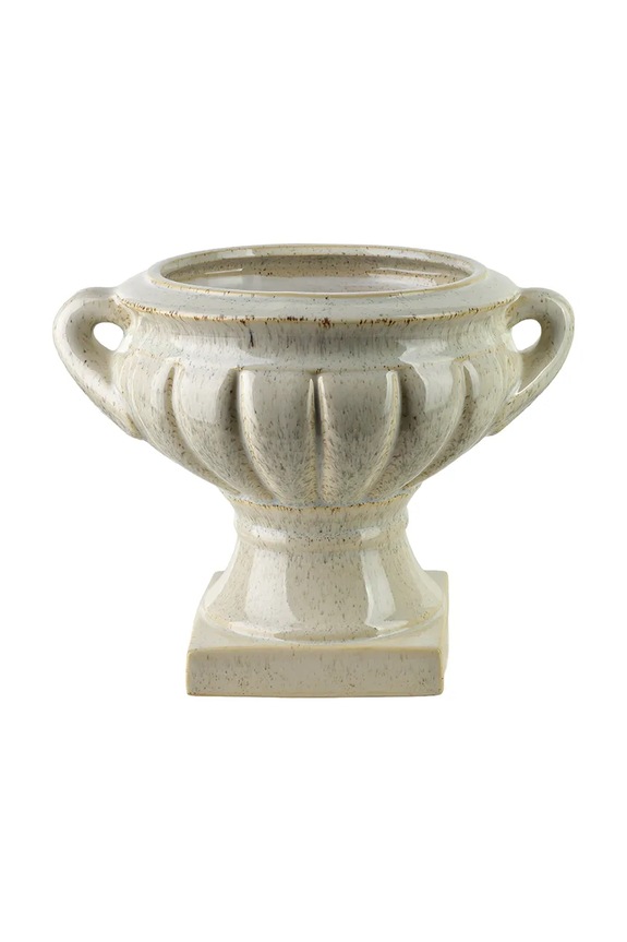 Inne vază decorativă din ceramică siliconată 26,5 x 21 x 21 cm bej HTC2711