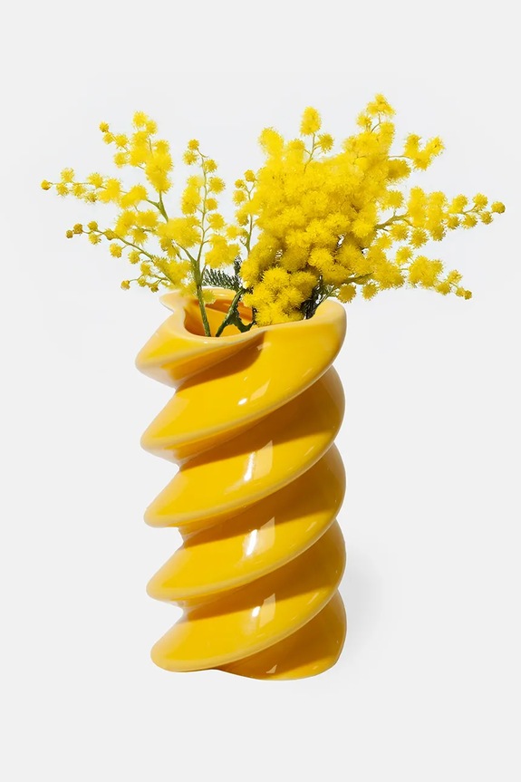 DOIY vază decorativă din ceramică 8 x 8 x 14,5 cm DYVASDVF galben AA00