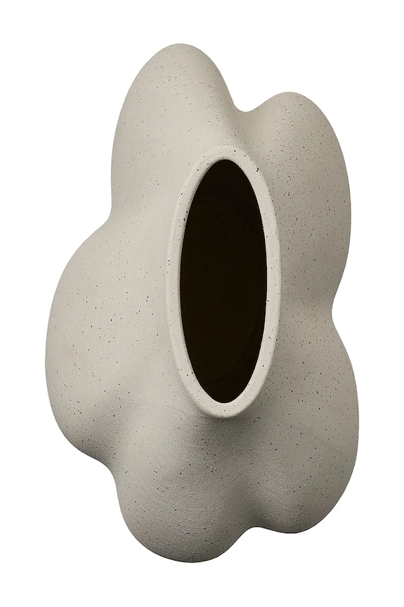 AYTM vază decorativă din gresie 17 x 35 cm bej 510680058013