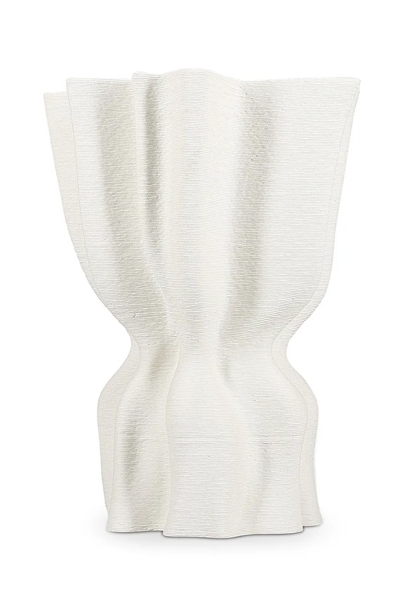 S|P Collection vază decorativă din gresie 22 x 17,5 x 29 cm alb 820301