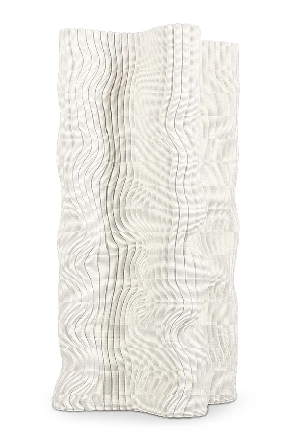 S|P Collection váza dekoratívna z kameniny 17,5 x 17,5 x 33 cm biela 820305
