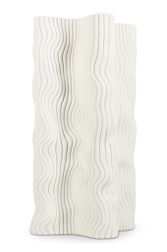 S|P Collection váza dekoratívna z kameniny 17,5 x 17,5 x 33 cm biela 820305
