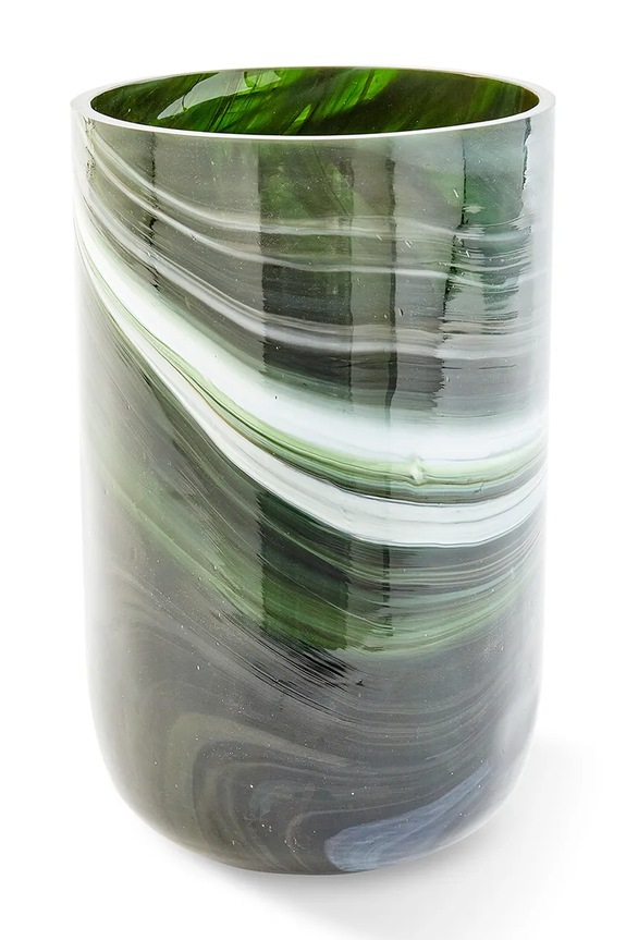 Pols Potten vază decorativă din sticlă colorată 18,5 x 30 cm 140.205.490 verde AA00