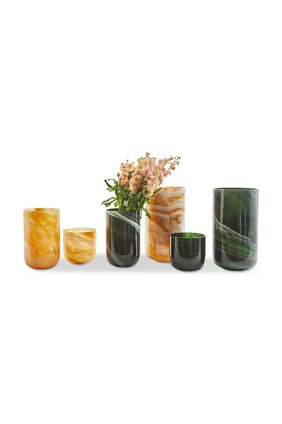 Pols Potten vază decorativă din sticlă colorată 18,5 x 30 cm verde 140.205.490