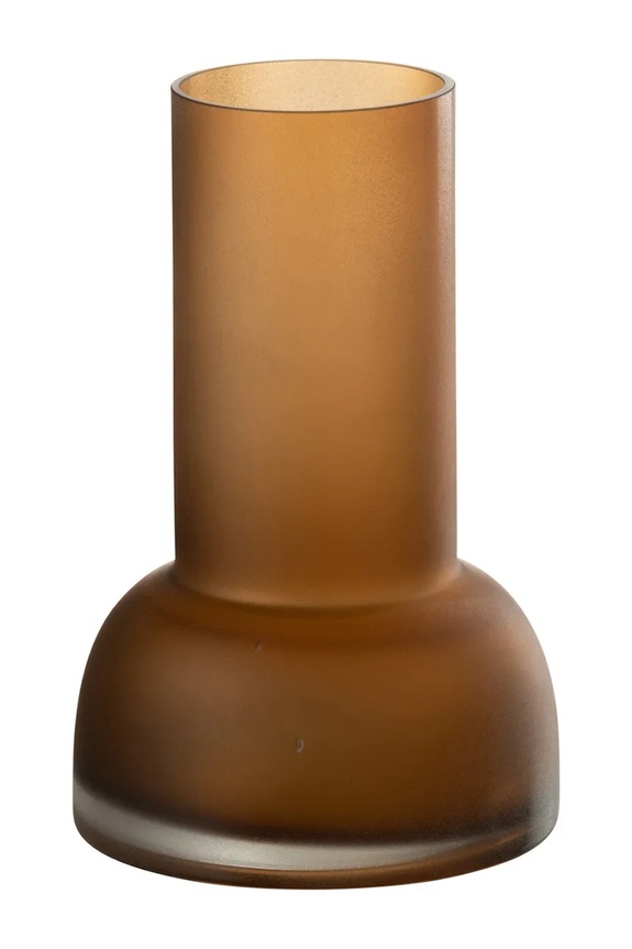 J-Line vază decorativă din sticlă colorată maro 53419