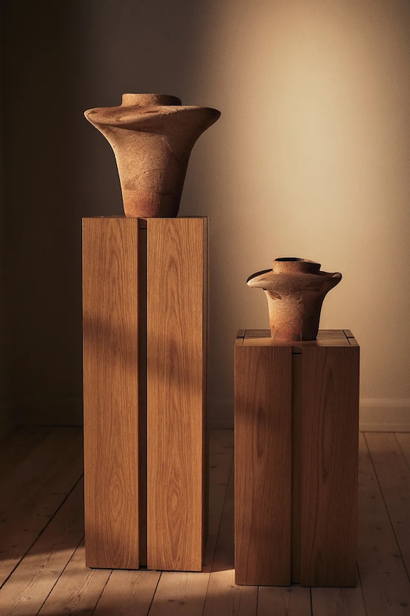 Obývacia izba a spálňa Ferm Living váza dekoratívna z kameniny 22 x 25 cm 1104272538 oranžová