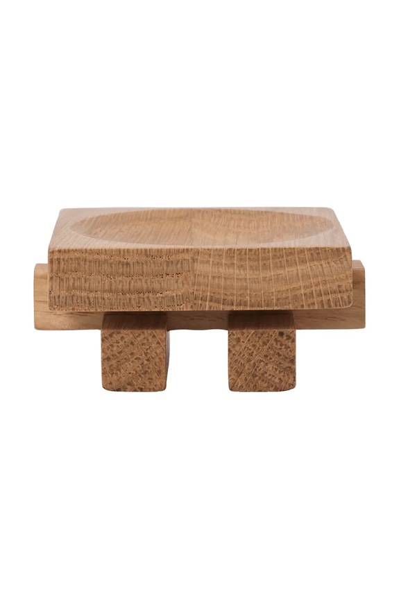 Ferm Living tácka dekoratívna z dubového dreva 3,5 x 7 x 8 cm béžová 1104272685