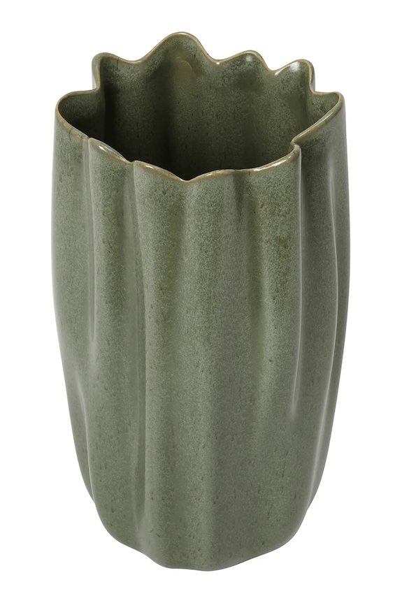 Ferm Living váza dekoratívna z kameniny 23 x 13 x 14 cm 1104272493 zelená AA00