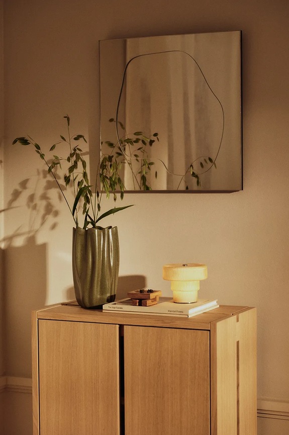 Ferm Living váza dekoratívna z kameniny 23 x 13 x 14 cm zelená 1104272493