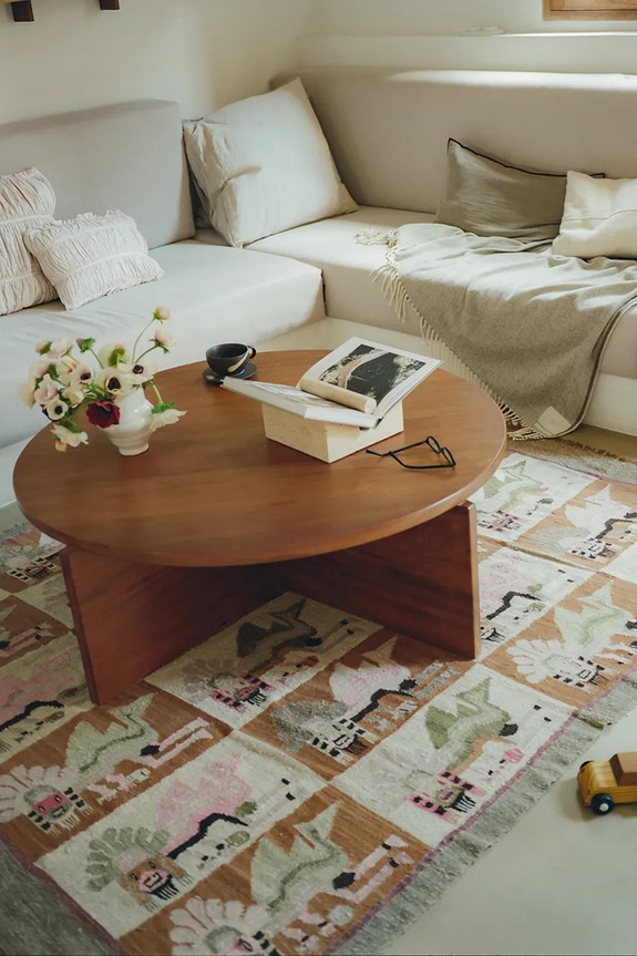 Salon i sypialnia Ferm Living stojak na książki 10,4 x 22 x 22 cm 1104273093 beżowy