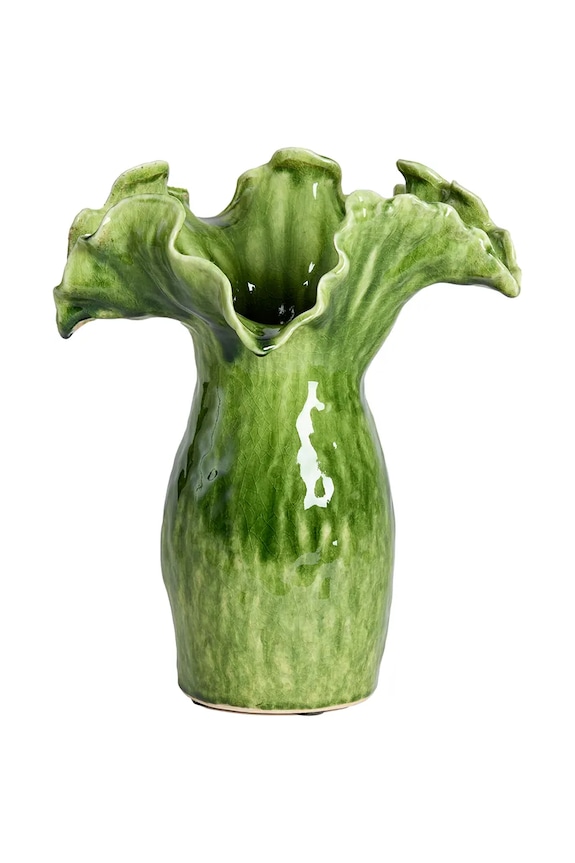 Light & Living vază decorativă din ceramică siliconată 31 x 24,5 x 35,5 cm verde 5787676