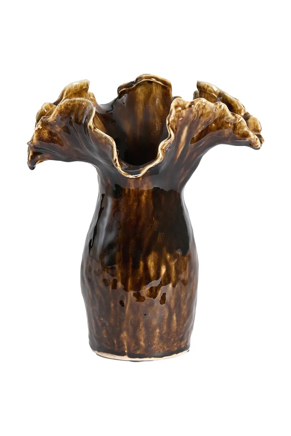Light & Living vază decorativă din ceramică siliconată 31 x 24,5 x 35,5 cm maro 5787683