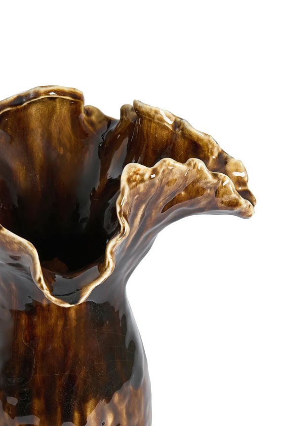 Light & Living vază decorativă din ceramică siliconată 31 x 24,5 x 35,5 cm 5787683 maro AA00